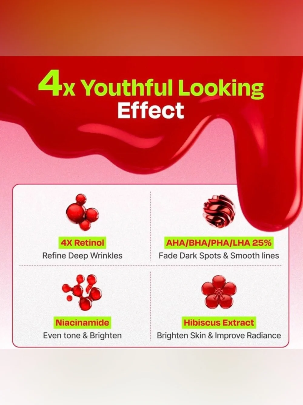 Korean Skincare Celladix Hibiscus Red Retinol 4X Wash Peel